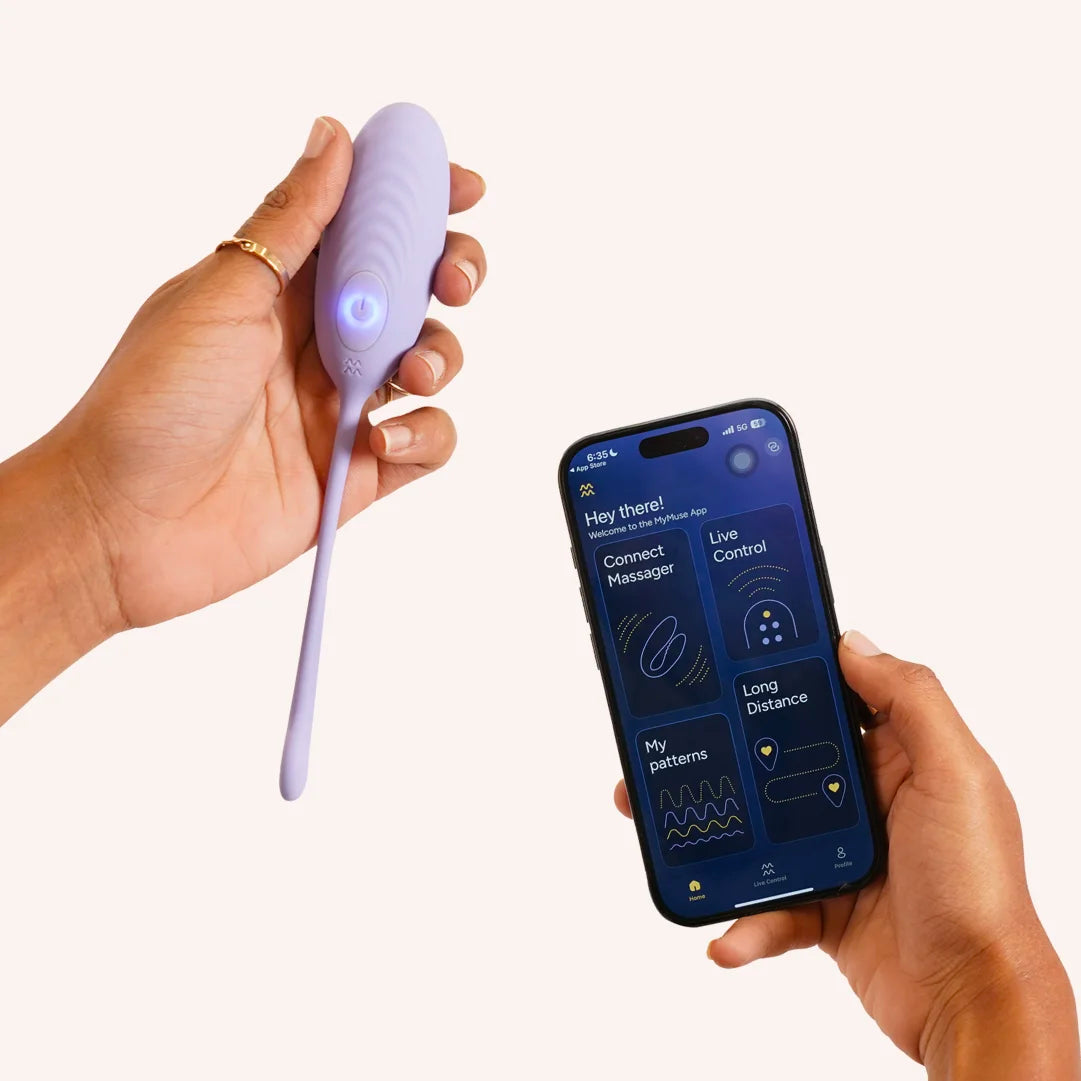 MyMuse Dive+ Egg Massager | App-Controlled, Long Distance, Ribbed Head MyMuse Dive+ Egg Massager | App-Controlled, Long Distance, Ribbed Head