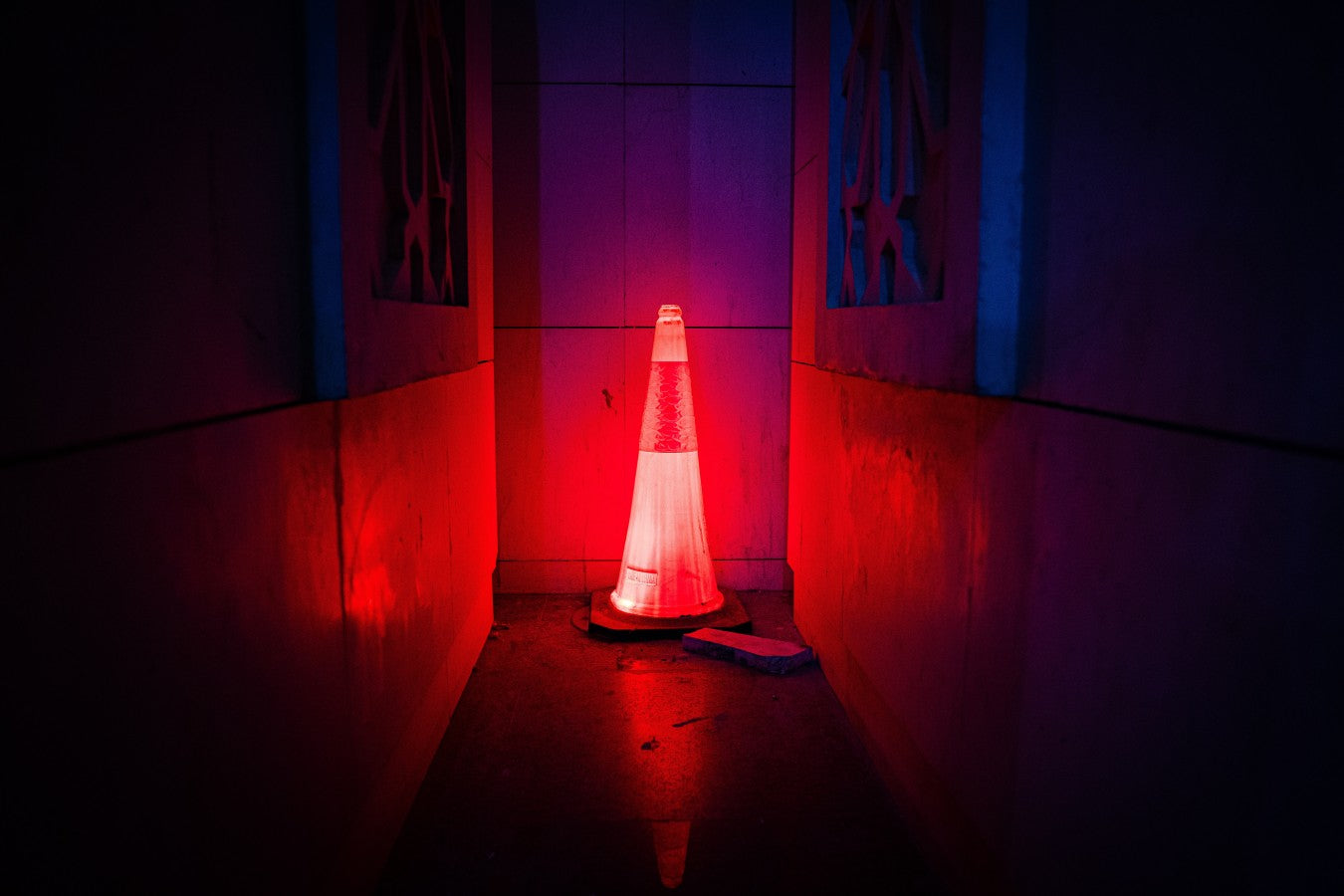  Red traffic cone