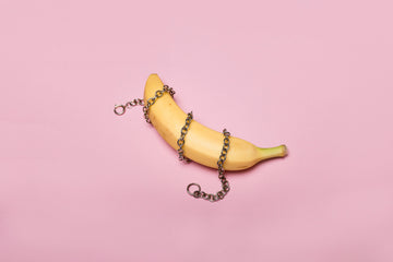 Chain wrapped around a banana