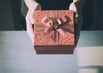 A wrapped up gift box