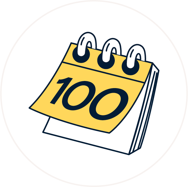 100 Days Warranty