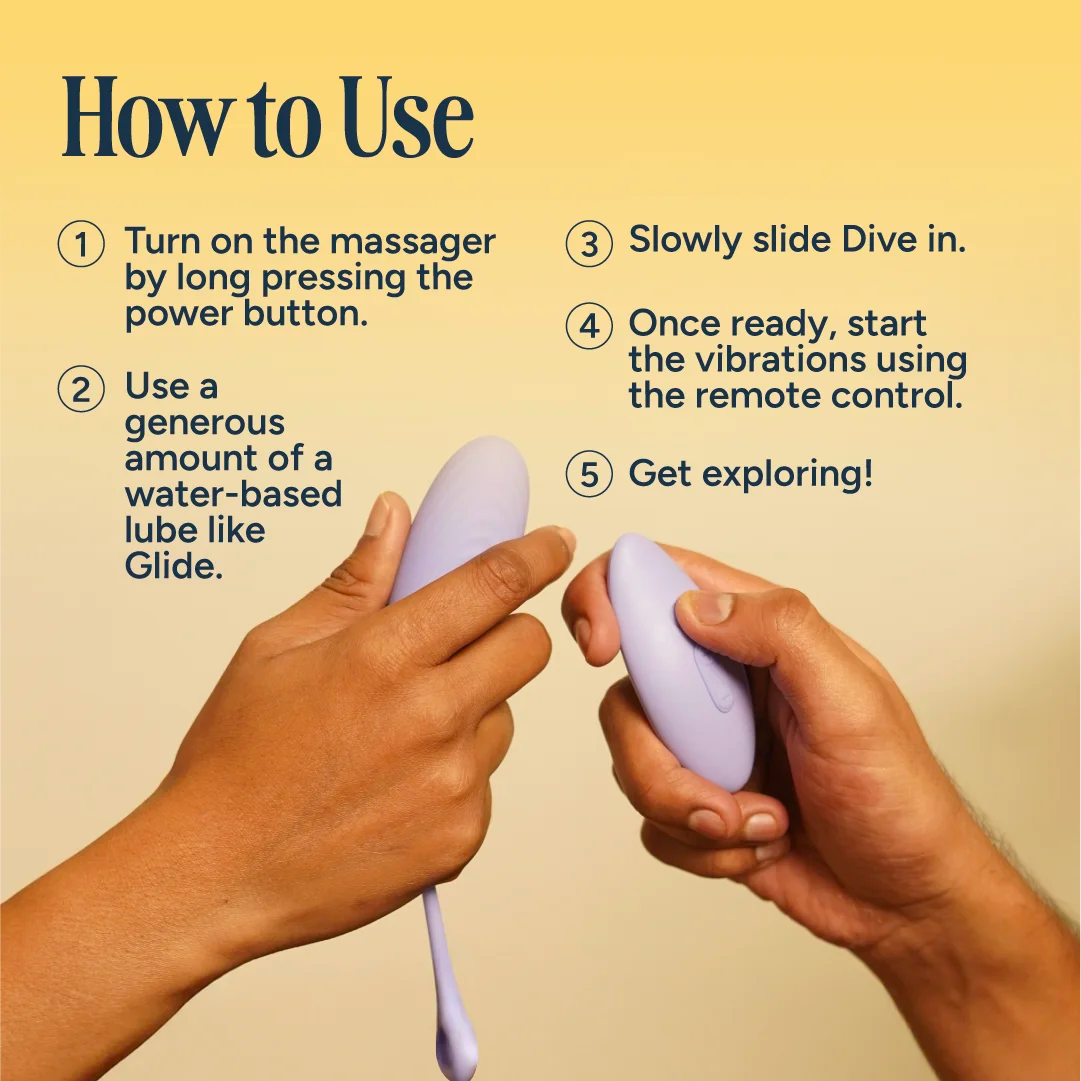 MyMuse Dive Egg Massager | 10 Speed, Ribbed Head and Remote Controlled MyMuse Dive Egg Massager | 10 Speed, Ribbed Head and Remote Controlled