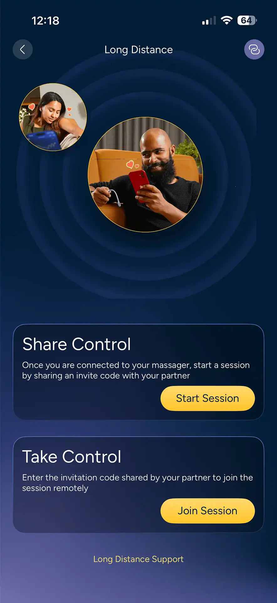 Long-distance control
