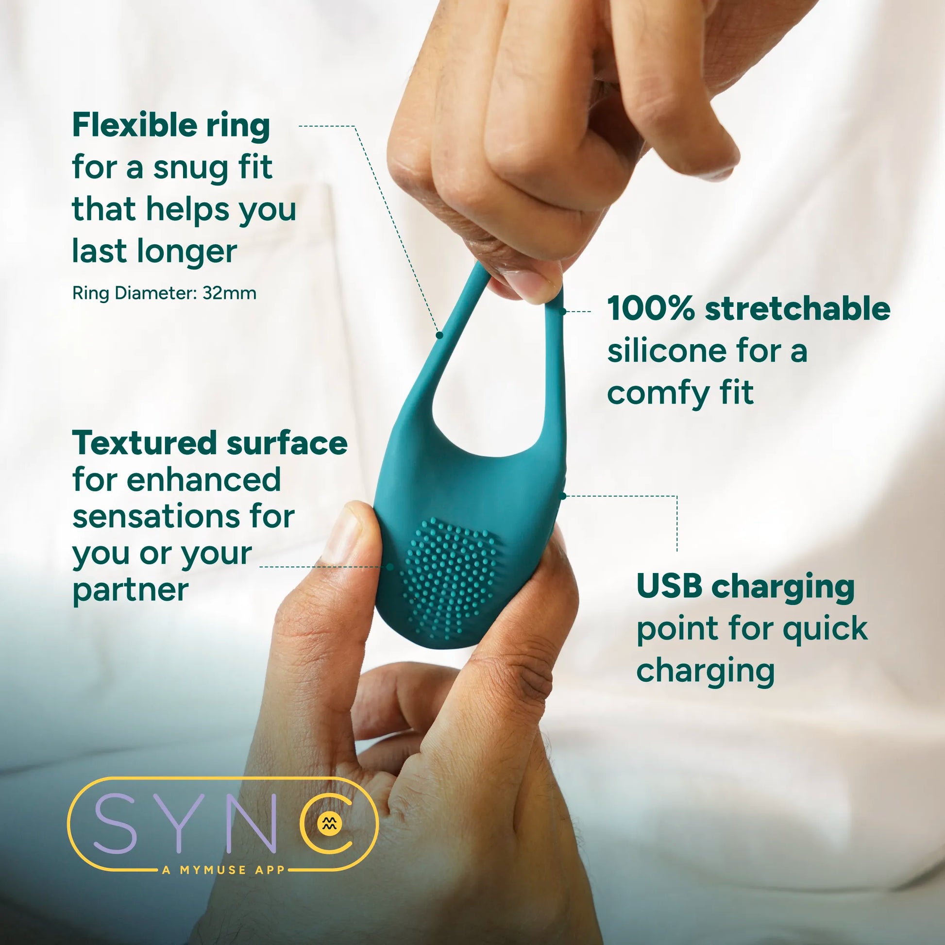 Enjoy Prolonged Pleasure With MyMuse's Loop Vibrating Ring Enjoy Prolonged Pleasure With MyMuse's Loop Vibrating Ring