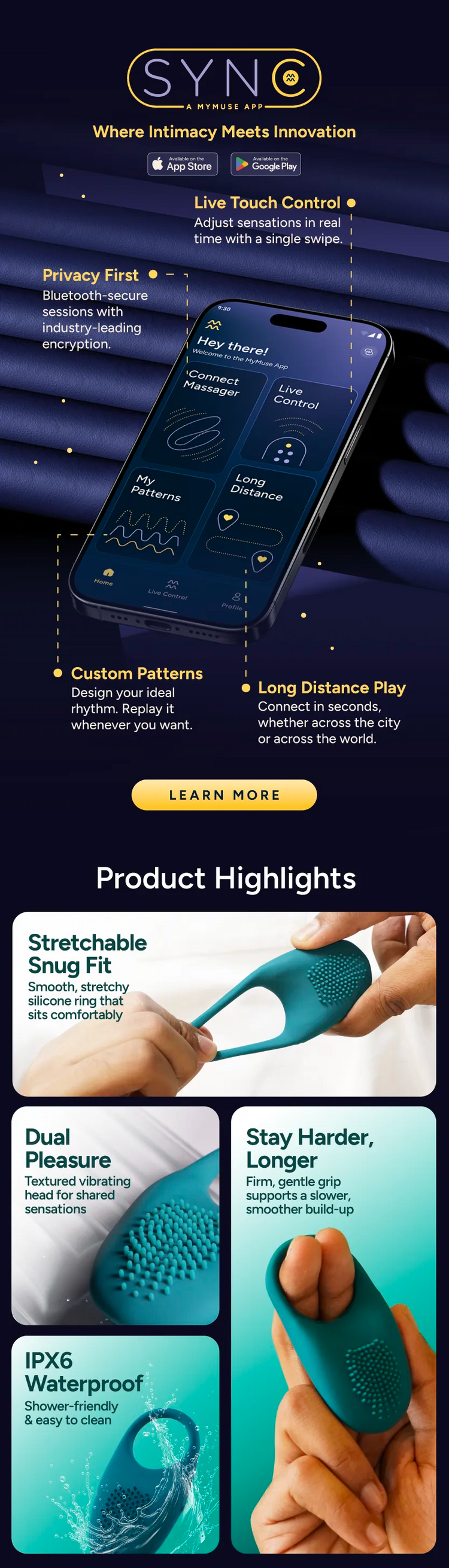 Enjoy Prolonged Pleasure With MyMuse's Loop Vibrating Ring Enjoy Prolonged Pleasure With MyMuse's Loop Vibrating Ring